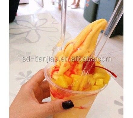 Mango Flavor Soft Serve Ice Cream Powder Para Ásia América do Sul África Oriente Médio