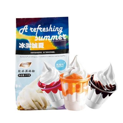 45 Brix em pó mistura de baunilha Sundae 1 kg Série de sobremesa em pó para ABG 25 kg