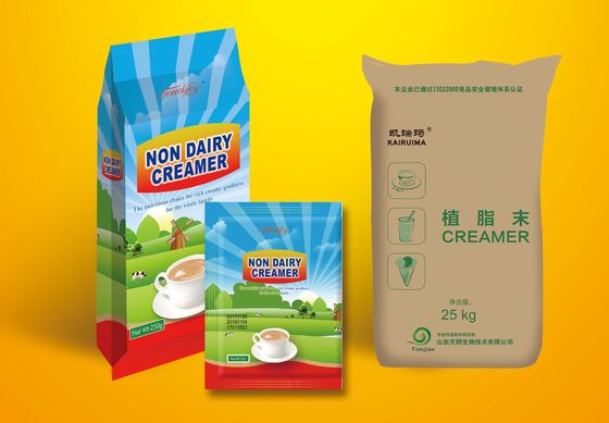 Container de creme de café não lácteo com 5% a 80% de teor de gordura