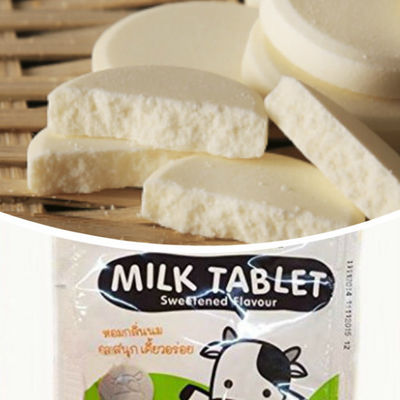 Comprimidos de leite doce fresco, não lácteo, creme de leite