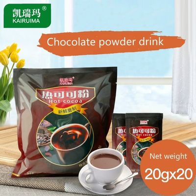 Desfrute do sabor característico do cacau Mistura de chocolate quente para bebidas de cacau quente
