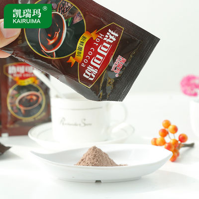 Bebida de malte de chocolate sem açúcar em pó concentrado com sabor característico a cacau